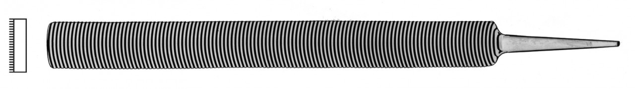 12" Flat Mill Curved Tooth File, Item No. 32.48301