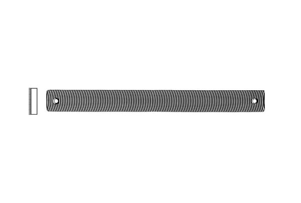 10" Flexible Mill Curved Tooth File, Item No. 32.49001