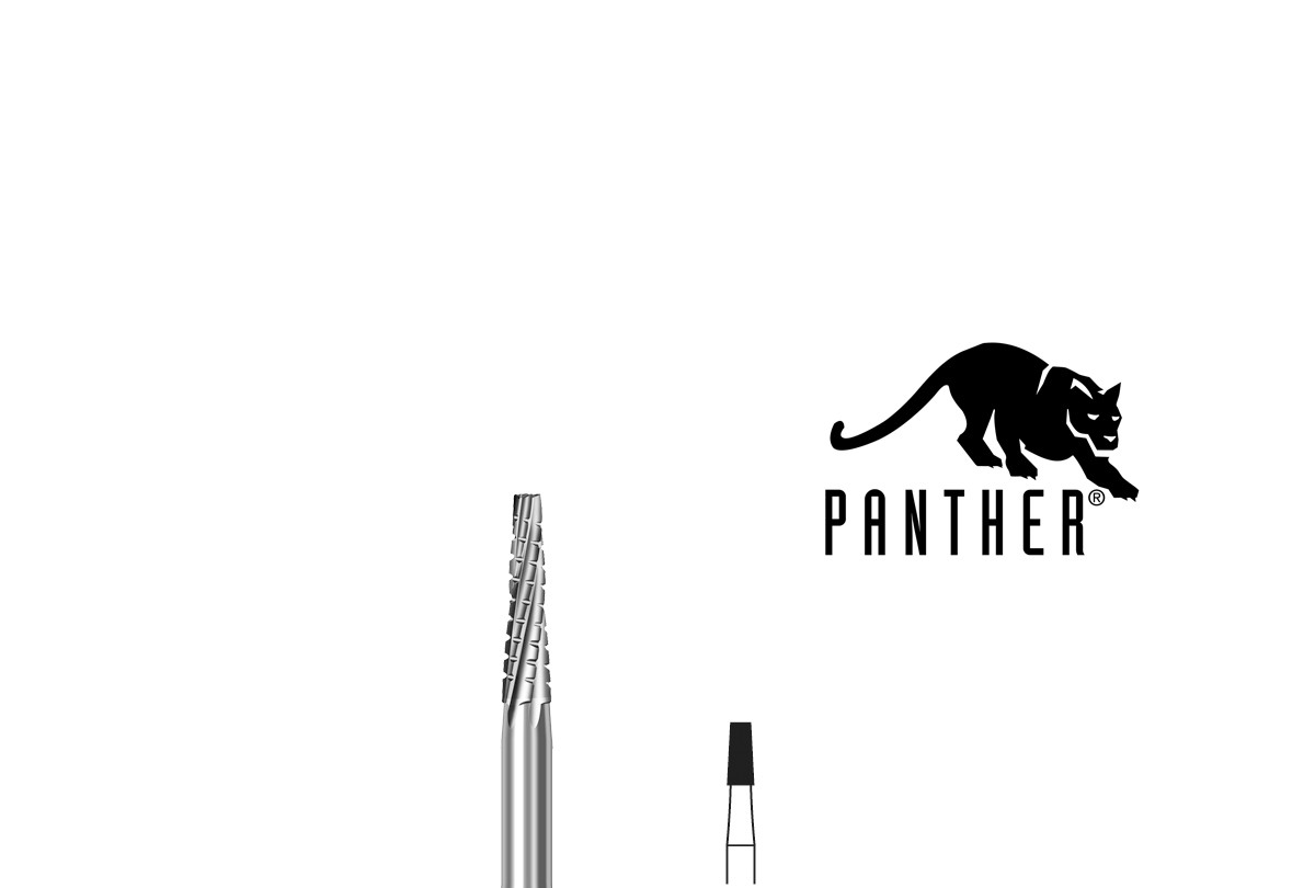 Panther Bur, Carbide, Cone Square Cross Cut, Fig. H33L, Size 021, Item No. 77.5421