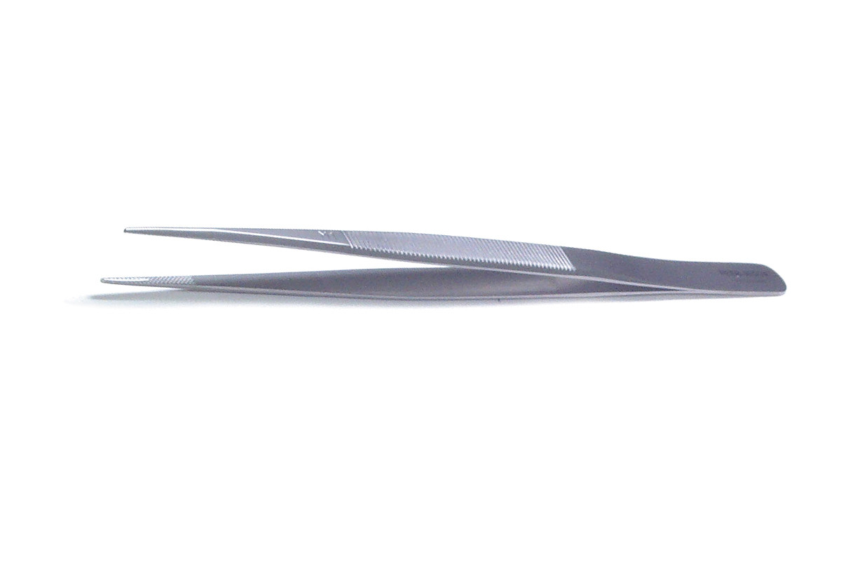 PEER Diamond Tweezer, Medium Round Points, Inside Groove, Item No. 57.130