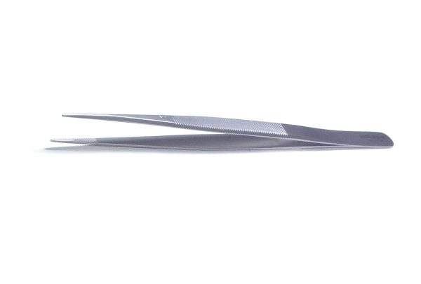 PEER Diamond Tweezer, Extra-Large Round Points, Inside Groove, Item No. 57.134