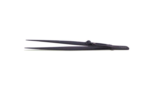 PEER Diamond Tweezer, Extra-Large Points, Slide-Lock, Inside Groove, Item No. 57.151