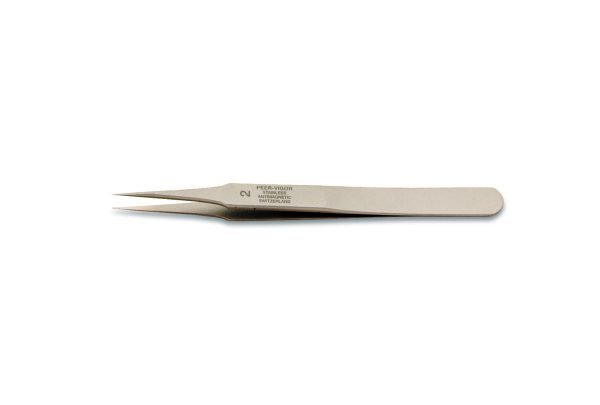 Swiss Pattern Tweezer, Dumont Brand, Pattern #2, Item No. 57.250