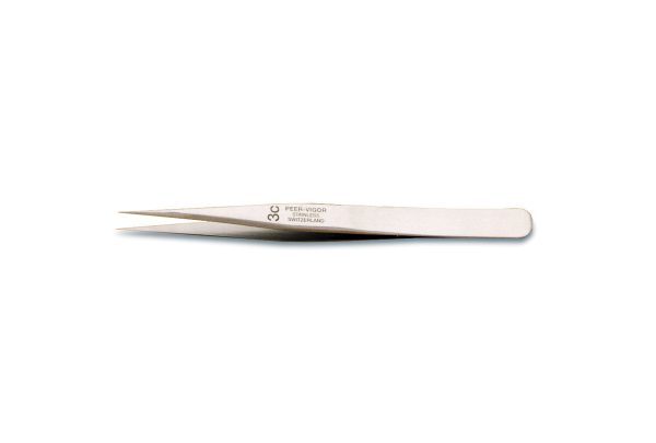 Swiss Pattern Tweezer, Peer-Vigor Brand, Pattern #3C, Item No. 57.426
