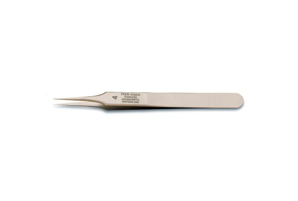 Swiss Pattern Tweezer, Dumont Brand, Pattern #4, Item No. 57.232