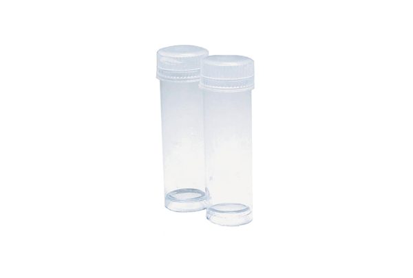 Plastic Storage Bottles with Tops, 5/8" x 1-1/2", Item No. 15.113