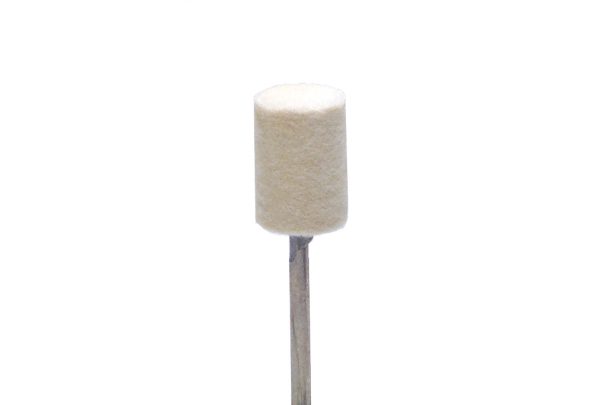 Mounted Miniature Felt Cylinder Buff, Item No. 17.121