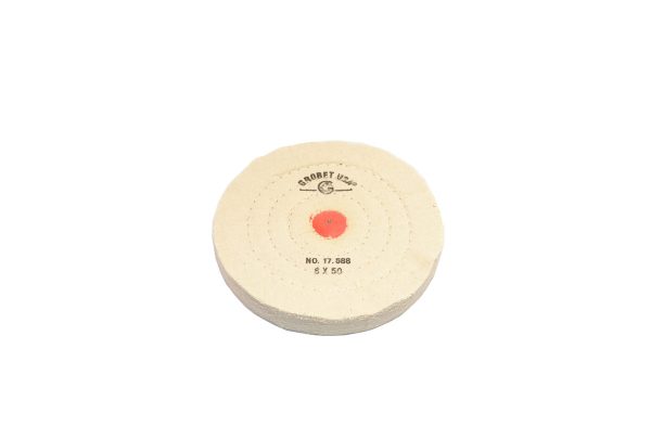 Regular Muslin Buff, 6" x 50 Ply, Item No. 17.588