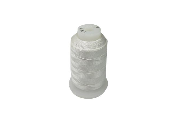 Silk Beading Spool, White, Size F, Item No. 68.134
