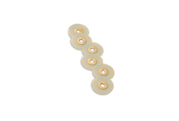 Magnum Sanding Discs, 7/8" Diameter, Fine Grit, Aluminum Oxide, Brass Center, Item No. 10.01120