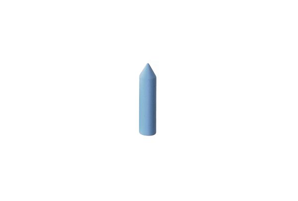 Silicone Bullet, 1" x 1/4", Blue, 800 Grit, Box of 1, Item No. 10.1363/C