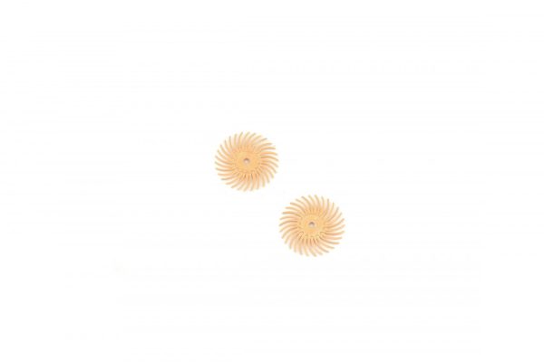 3M 3-Radial Bristle Discs, 3/4" Diameter, 6 Micron, Peach, Item No. 10.3505