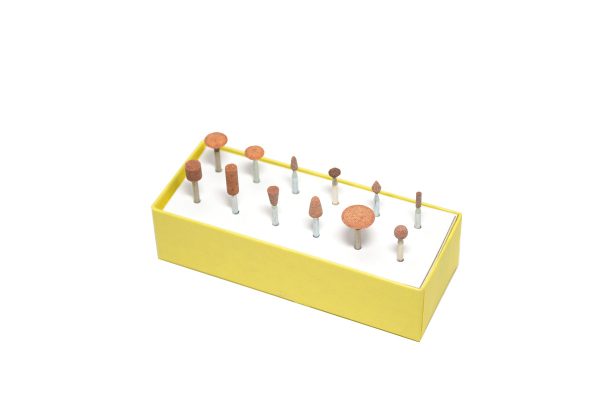 Ruby Mounted Point Assortment, 12 Pieces, 3/32" Shank, Item No. 11.500