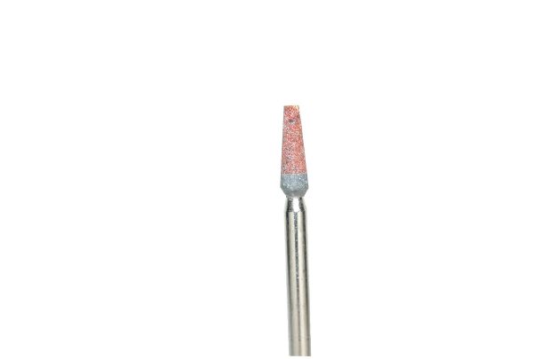Ruby Mounted Point, .109" to .065" Diameter, .338" Head Length, 3/32" Shank, Item No. 11.503