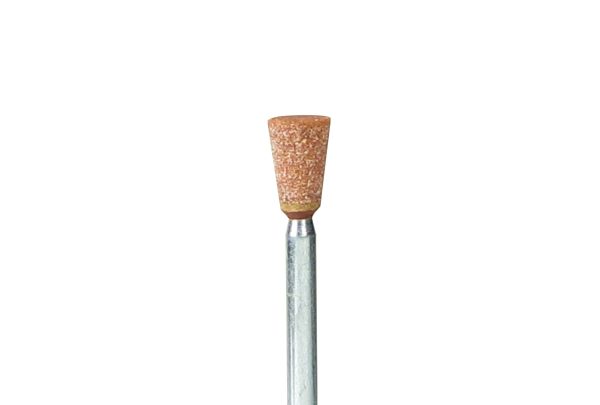 Ruby Mounted Point, .130" to .185" Diameter, .282" Head Length, 3/32" Shank, Item No. 11.525
