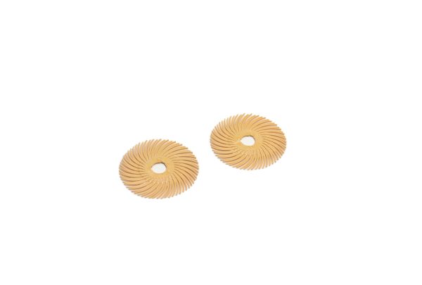 3M 3-Radial Bristle Discs, 2" Diameter, 6 Micron, Peach, Item No. 10.3522