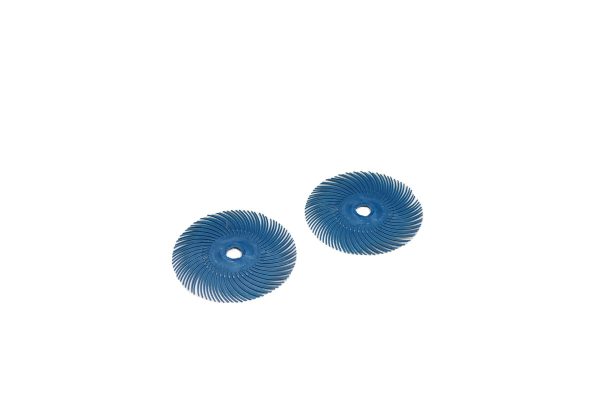3M 3-Radial Bristle Discs, 3" Diameter, 400 Grit, Blue, Item No. 10.3527