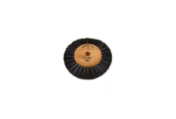 Wood Hub Brush, 2 Rows of Bristle, 2-1/4" Overall Diameter, Item No. 16.381