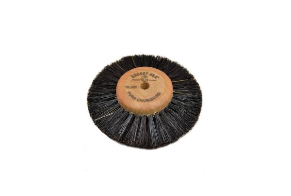 Wood Hub Brush, 3 Rows of Bristle, 3" Overall Diameter , Item No. 16.390