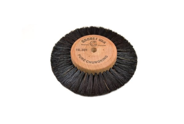 Wood Hub Brush, 3 Rows of Bristle, 3-1/2" Overall Diameter , Item No. 16.391