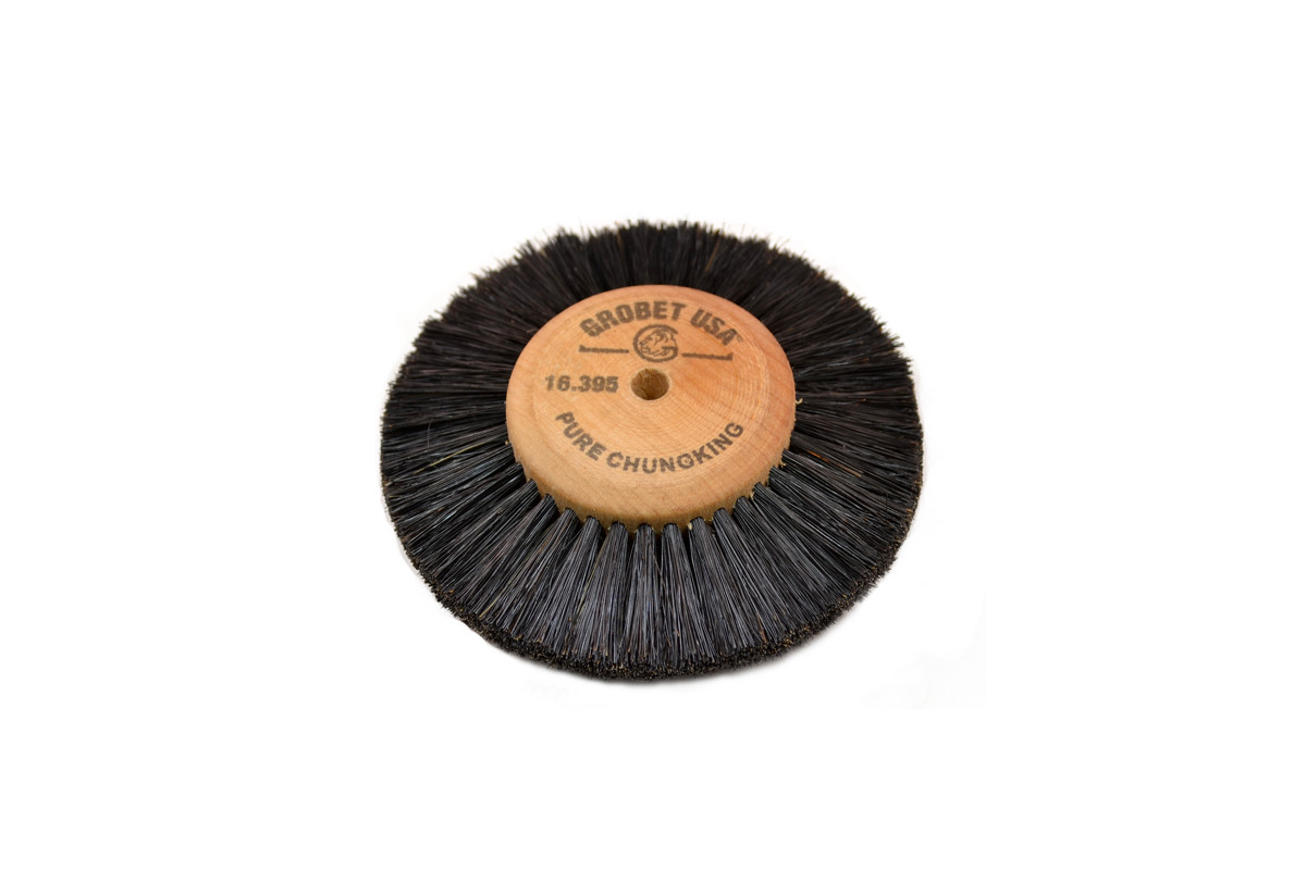 Wood Hub Brush, 4 Rows of Bristle, 3-1/2" Overall Diameter , Item No. 16.395