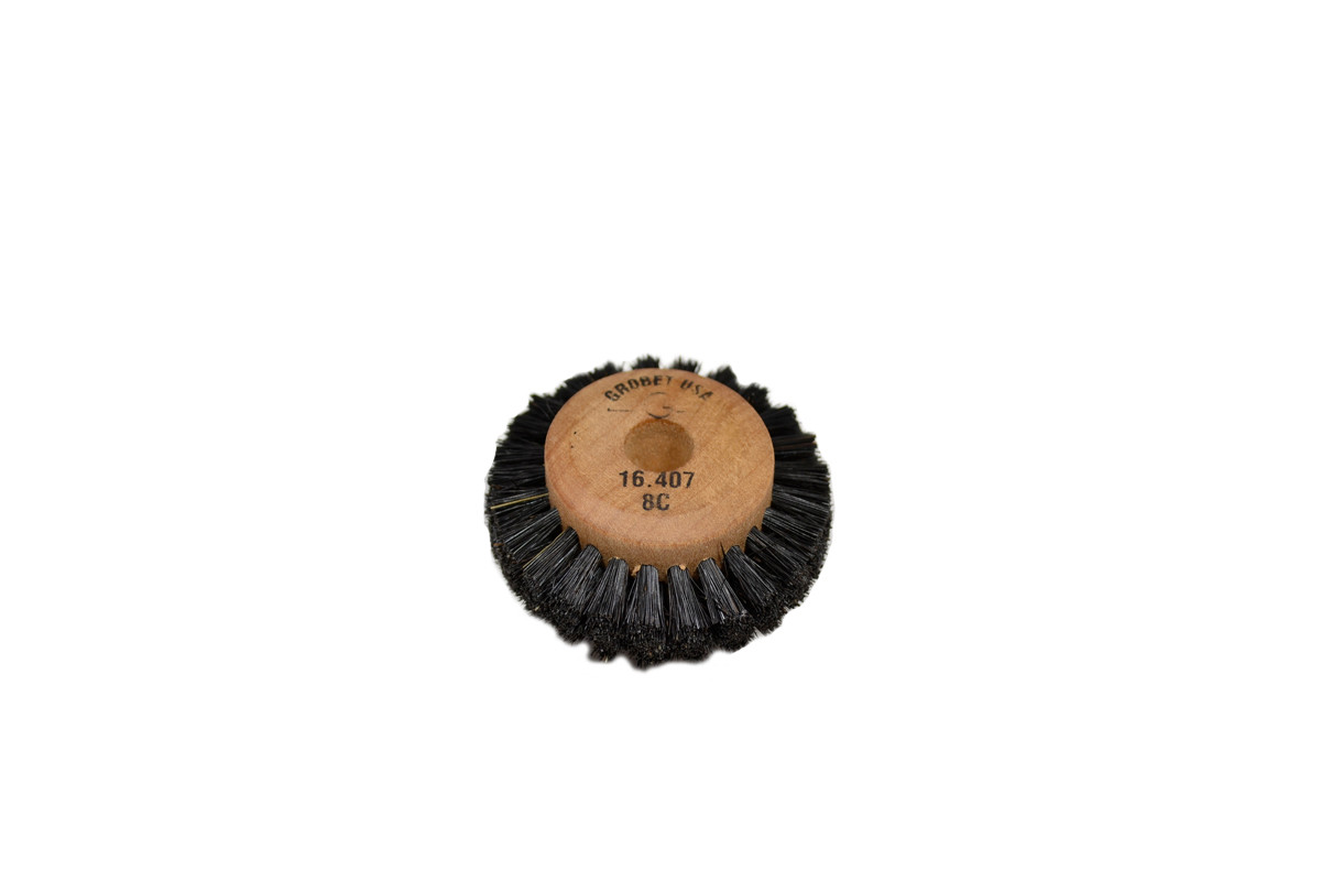 Wood Hub Brush, 4 Rows of Bristle, 2" Overall Diameter , Item No. 16.407