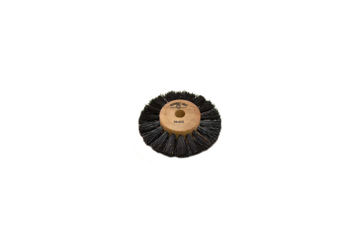 Wood Hub Brush, 2 Rows of Bristle, 2" Overall Diameter , Item No. 16.410