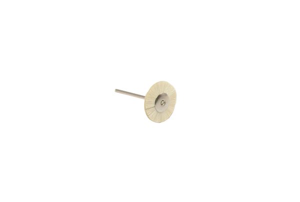 Extra Soft Bristle Wheel Brush, 1" Diameter 3/32" Shank , Item No. 16.619