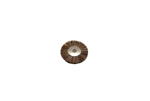 Medium Stiffness Bristle Wheel Brush, 1" Diameter 1/8" Arbor Hole , Item No. 16.684