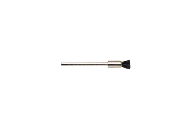 Stiff Bristle End Brush, 1/4" Trim, 3/16" Diameter 3/32" Shank , Item No. 16.701