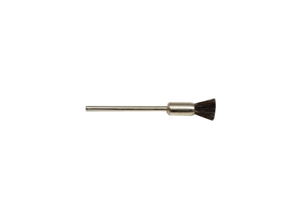 Soft Bristle End Brush, 3/8" Trim, 1/4" Diameter 3/32" Shank , Item No. 16.718