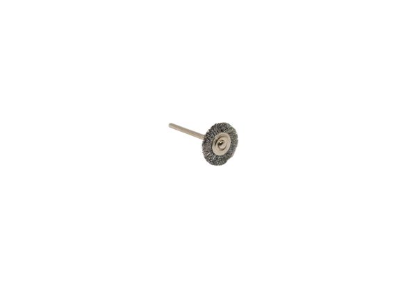 Crimped Steel Wire Wheel Brush, 3/4" Diameter 3/32" Shank , Item No. 16.841