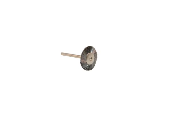 Straight Steel Wire Wheel Brush, 1" Diameter 1/8" Shank , Item No. 16.852