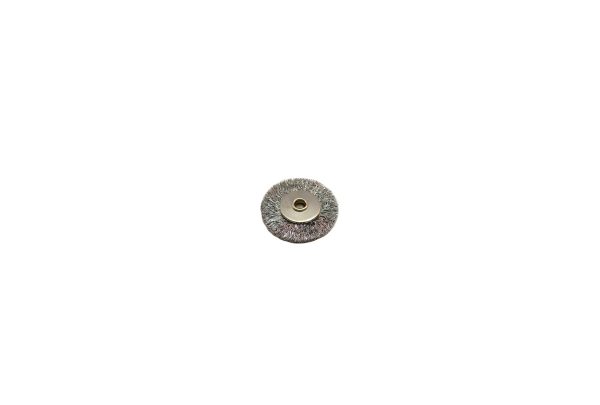 Straight Steel Wire Wheel Brush, 3/4" Diameter 3/32" Arbor Hole , Item No. 16.886