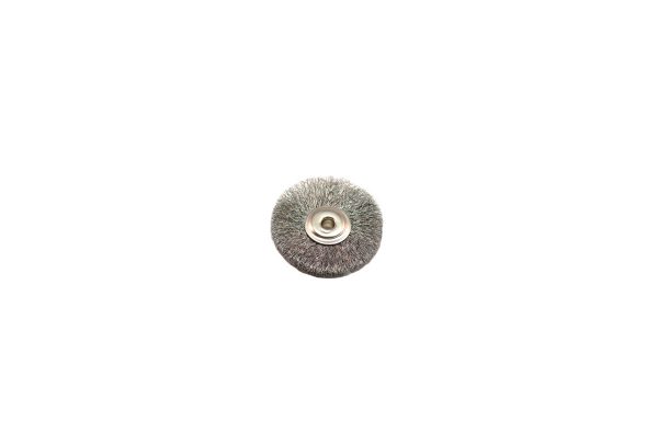 Crimped Steel Wire End Brush, 1" Diameter 3/32" Arbor Hole , Item No. 16.889