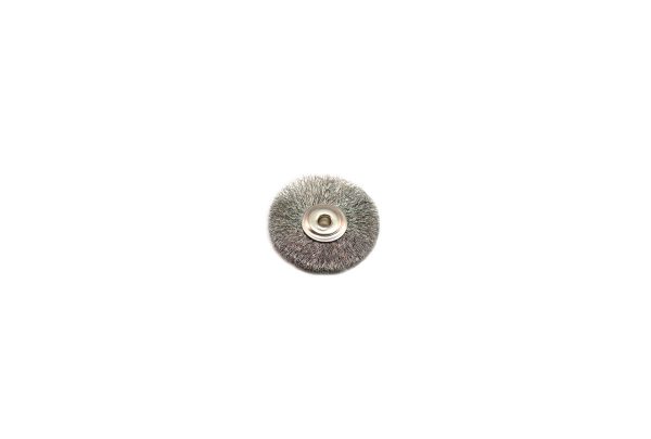 Crimped Steel Wire Wheel Brush, 1" Diameter 3/32" Arbor Hole , Item No. 16.890