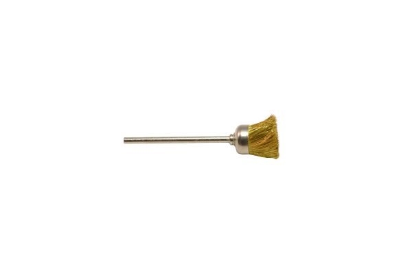 Straight Brass Cup Brush, 1/2" Diameter 3/32" Shank , Item No. 16.960