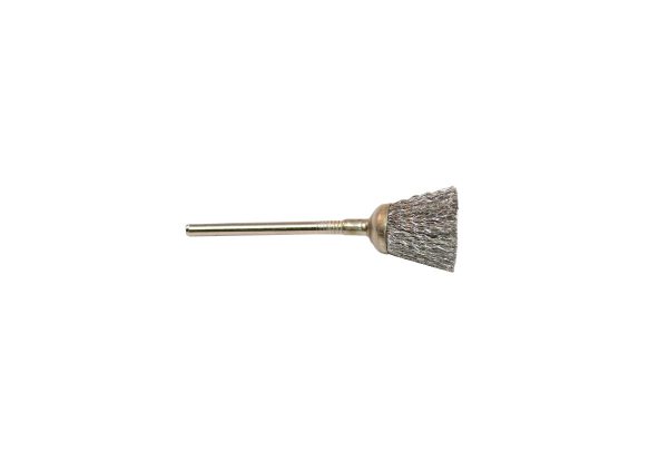 Crimped Steel Cup Brush, 9/16" Diameter 3/32" Shank , Item No. 16.967