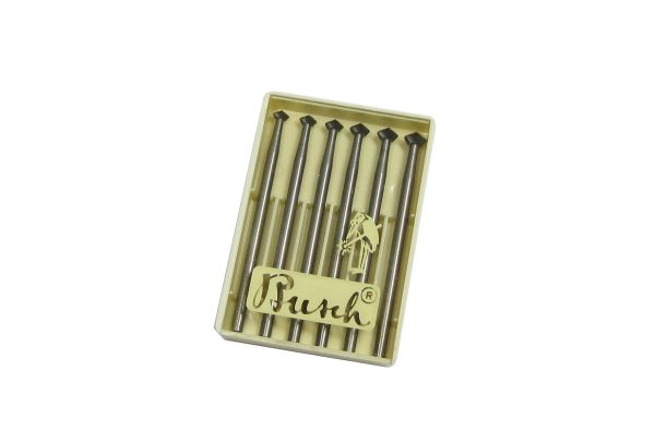 Busch Bur, 90° Hart, Set of 6, Item No. 18.164