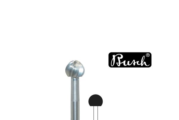 Busch Bur, Round, Fig. 1, Size 080, Item No. 18.222