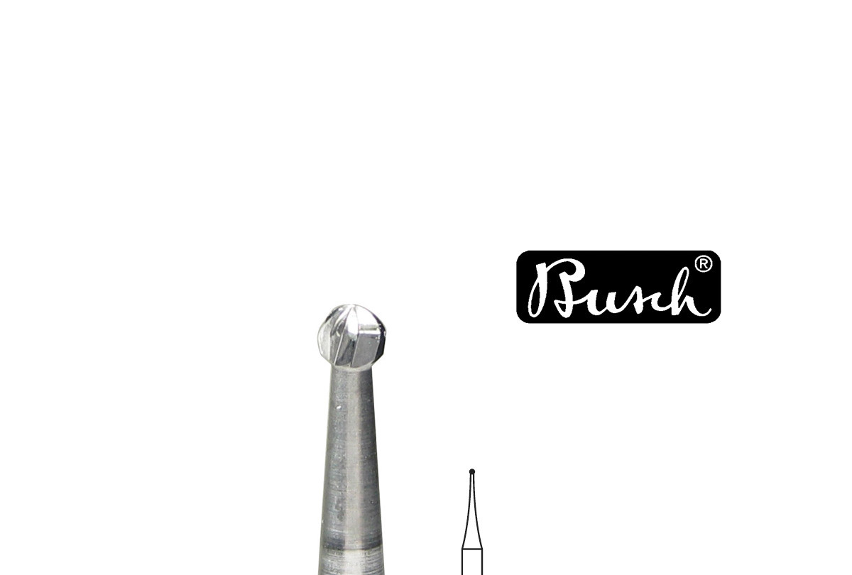 Busch Bur, Round Carbide, Fig. 1AU, Size 005, Item No. 18.316