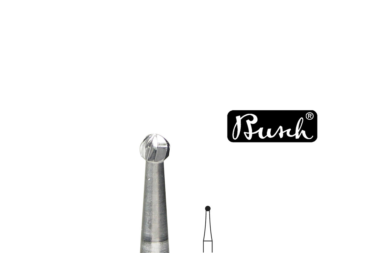Busch Bur, Round Carbide, Fig. 1AU, Size 014, Item No. 18.325