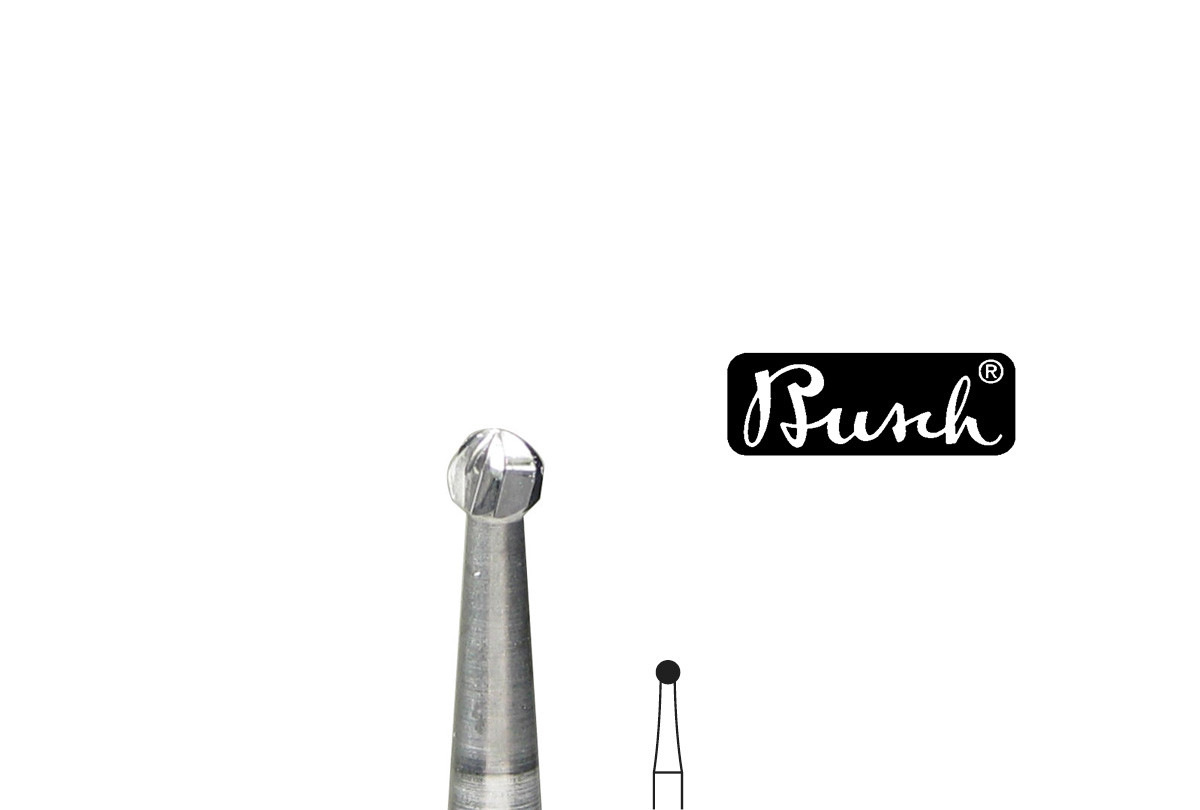 Busch Bur, Round Carbide, Fig. 1AU, Size 020, Item No. 18.331