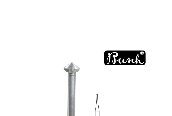 Busch Bur, 90° Hart, Fig. 156C, Size 010, Item No. 18.501