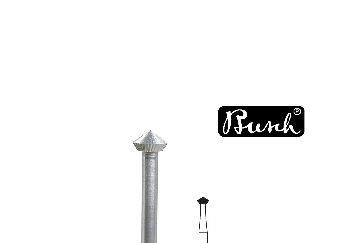 Busch Bur, 90° Hart, Fig. 156C, Size 031, Item No. 18.512