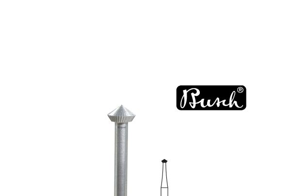 Busch Bur, 90° Hart, Fig. 156C, Size 020, Item No. 18.533
