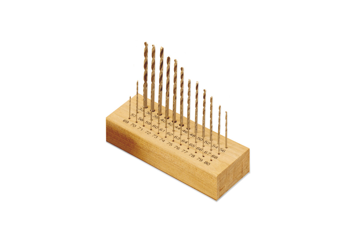 Drill Set, Mascot Brand, 36 pc. In Wood Box, Sizes 33 to 80, Item No. 28.504