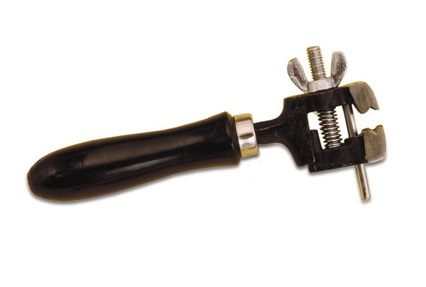 Hand Vise with Wood Handle,  6-1/4" OAL, Item No. 58.130