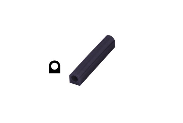 Matt Ring Tube, Purple, Flat Side with Hole, Item No. 21.02697