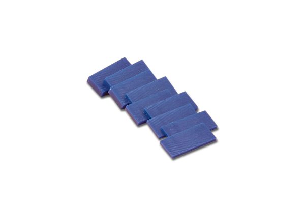 Matt Carving Wax Slices, Blue, Assortment of 9 pieces, Item No. 21.02767